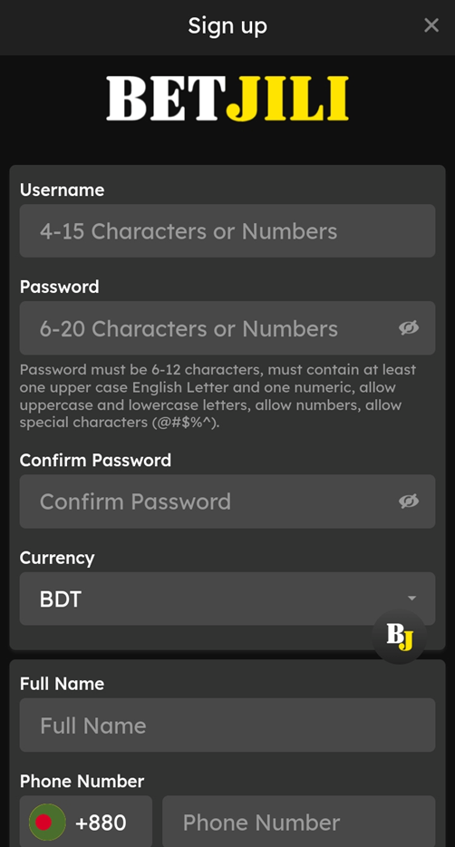 betjili bd login password